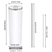 Available!! Sublimation Stainless Steel Skinny Straight